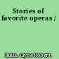 Stories of favorite operas /