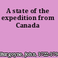 A state of the expedition from Canada