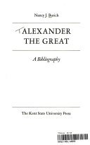 Alexander the Great: a bibliography /