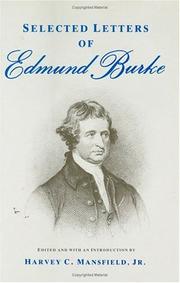 Selected letters of Edmund Burke /