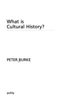 What is cultural history? /