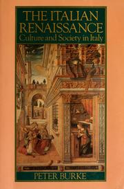 The Italian Renaissance : culture and society in Italy /