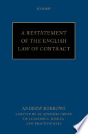 A restatement of the English law of contract /