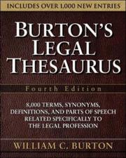 Burton's legal thesaurus /