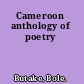 Cameroon anthology of poetry