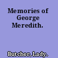 Memories of George Meredith.