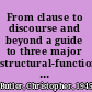 From clause to discourse and beyond a guide to three major structural-functional theories /