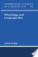 Phonology and language use