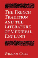 The French tradition and the literature of medieval England /