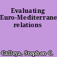 Evaluating Euro-Mediterranean relations