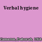 Verbal hygiene