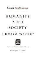 Humanity and society; a world history