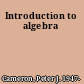 Introduction to algebra