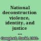 National deconstruction violence, identity, and justice in Bosnia /