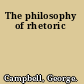 The philosophy of rhetoric