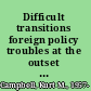 Difficult transitions foreign policy troubles at the outset of presidential power /