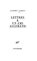 Lettres à un ami allemand /