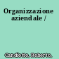 Organizzazione aziendale /