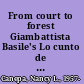 From court to forest Giambattista Basile's Lo cunto de li cunti and the birth of the literary fairy tale /