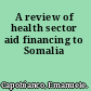 A review of health sector aid financing to Somalia