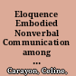 Eloquence Embodied Nonverbal Communication among French and Indigenous Peoples in the Americas /