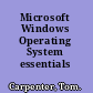 Microsoft Windows Operating System essentials