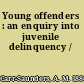 Young offenders : an enquiry into juvenile delinquency /