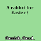 A rabbit for Easter /