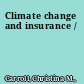 Climate change and insurance /