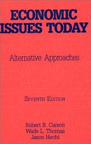 Economic issues today : alternative approaches /