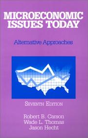 Microeconomic issues today : alternative approaches /