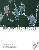 Molecular biology techniques a classroom laboratory manual /