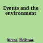 Events and the environment