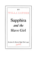 Sapphira and the slave girl /