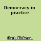 Democracy in practice