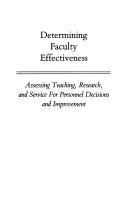 Determining faculty effectiveness /