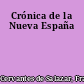 Crónica de la Nueva España