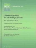 Cost management for university libraries : with attached CD-ROM /