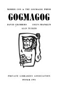 Gogmagog : Morris Cox & the Gogmagog Press /