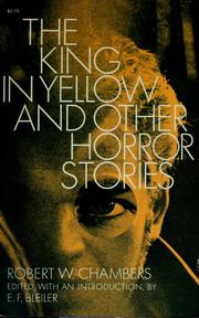 The king in yellow, and other horror stories.