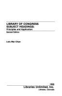 Library of Congress subject headings : principles and application /