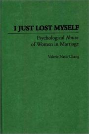 I just lost myself : psychological abuse of women in marriage /