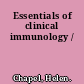 Essentials of clinical immunology /