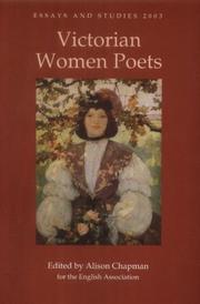 Essays and studies, 2003 : Victorian women poets /