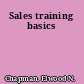 Sales training basics