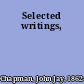 Selected writings,