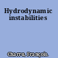 Hydrodynamic instabilities