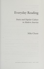 Everyday reading : poetry and popular culture in modern America /