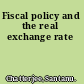 Fiscal policy and the real exchange rate