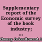 Supplementary report of the Economic survey of the book industry; for bookbinding executives; special report,